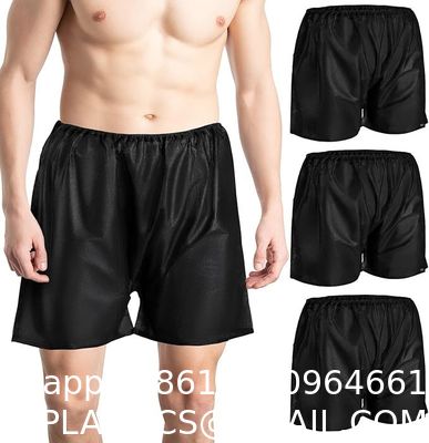 Disposable Men Boxer Shorts, Non Woven Male Underwear Patient for Travel Massage Individually Wrapped Individually Packing Of Disposable SPA Salon Male Short Pants Boxer Natural Massage Boxer Shorts