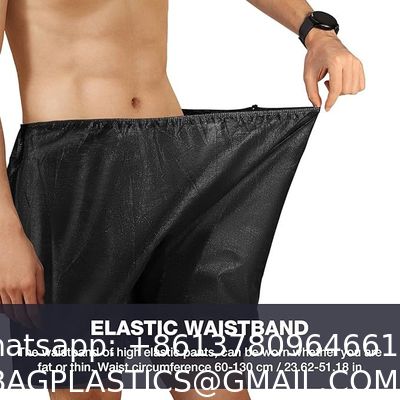 Disposable Men Boxer Shorts, Non Woven Male Underwear Patient for Travel Massage Individually Wrapped Individually Packing Of Disposable SPA Salon Male Short Pants Boxer Natural Massage Boxer Shorts