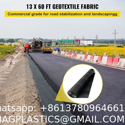 Commercial Grade Landscape Fabric, Garden Weed Barrier Fabric Heavy Duty, Geotextile Fabric Underlayment Gravel, Ground Cover Drainage Fabric, Weed Mat Cloth
