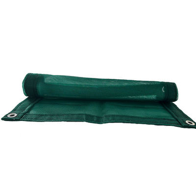Wholesale HDPE Mono Green Agriculture Shade Tarps UV Treated Windbreaker Dump Truck Mesh For Outdoor Use Plain Style Mesh Tarp with Grommets, Resistant Garden Sun Shade Netting with Taped Edge