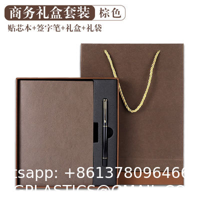 Notebook Pen Business Gift Set Luxury Notebook Gift Set A5 100 Sheets Waterproof PU Cover With Thermal Binding Open Flat Design And Custom Logo