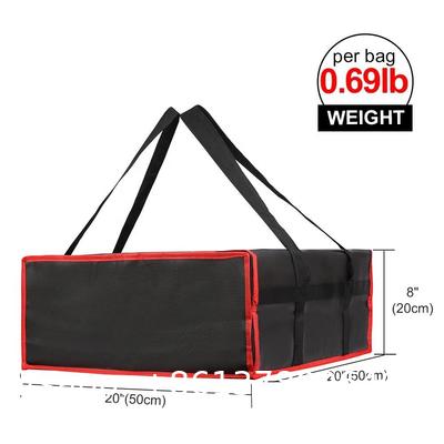 Reusable Hot Food Delivery Grocery Bag Insulated Food Thermal Pizza Shopping Bag Insulated Cooler Tote Bag Insulated Square Cooler with Logo Fresh Pizza Food Delivery Handle Wholesale Wine Cooler Bag