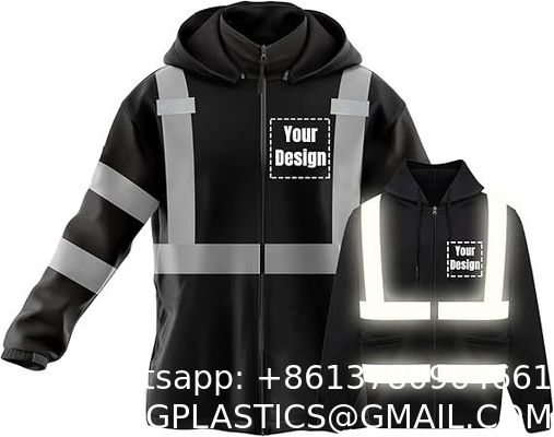 Safety Vest HI VIS Pockets Security High Visibility Reflective Mesh Industrial Security Vest Industrial Reflective Work Vest Reflective Tape Jacket Cycling Running HI VIS Reflective Safety Vest