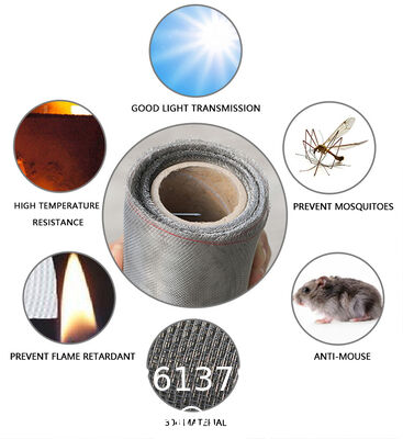 Mesh 304 Stainless Steel Woven Wire Vent Screen Roll - Fine Mesh & Cloth Vent Screen Dutch Weave Knitted Stainless Steel Wire Mesh Woven for Bending & Welding Cut to Size Services Available