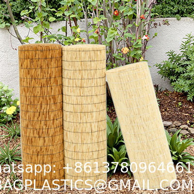 Hot Selling Reed Fence Roll Artificial Bamboo Fence Panel Natural Reed Fencing, 4ft X 16.4 Ft, Decorative Bamboo Privacy Screen,Reed Fence Roll Patio Decorative Fences Reed Screen Curtain For Garden