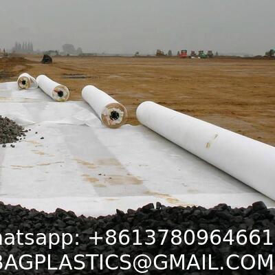 Non-Woven Geotextile Fabric 100% Polyester Pet Non Woven Fabric Geotextiles Wholesale Price White / Grey / Green Continuous Filament Non Woven Geotextile