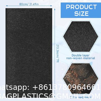 Geotextile Landscape, 4ft X 50ft & 6oz Geotextile Fabric, PP Drainage 350N Tensile Strength & 440N Load Capacity, For Driveway & Road Stabilizationr, Erosion Control, French Drains