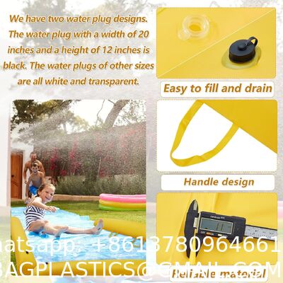 Flood Barriers For Home Reusable Flood Prevention Barriers Water Barrier For Flooding PVC Flood Bags Sandbag Alternative PVC Water Diversion Tubes With Fixed Handle (6 Ft X 20 In X 12 In)