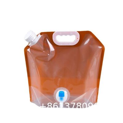 Water Storage bag Hydration Reservoir Factory 5L 10L 20L Collapsible Kangen Water Carrier Custom Logo Expandable Pouch Storage Foldable Spout Pouch With Plastic Bag