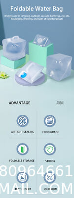 Collapsible Water Container With Spigot, Foldable Camping Water Container Portable Camping Storage Carrier Jug For Outdoors Hiking Emergency Kit Backpack