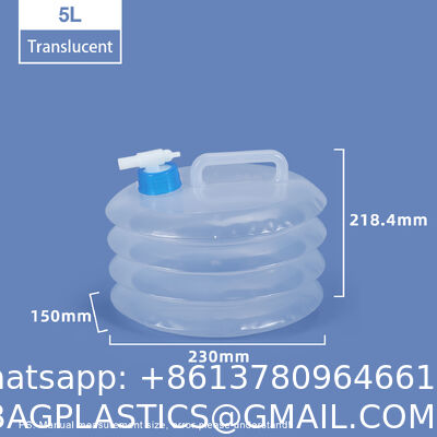 Collapsible Water Container With Spigot 2.6 Gallon, Foldable Camping Water Storage Jug Portable Water Tank Canteen For Outdoor Hiking, Fishing, Emergency