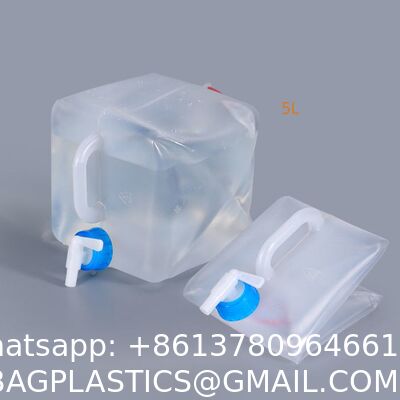 Collapsible Water Container With Spigot, Foldable Camping Water Container Portable Camping Storage Carrier Jug For Outdoors Hiking Emergency Kit Backpack