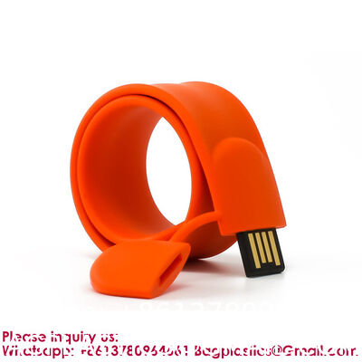 Promotional Products Portable Colorful Silicone Wristband USB Flash Drive 2gb 4gb 8gb 16gb Slap USB 32gb 64gb 128gb Memory Stick Bracelet Flash Drive