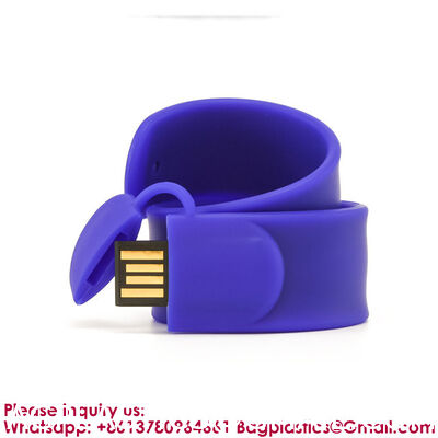 Promotional Products Portable Colorful Silicone Wristband USB Flash Drive 2gb 4gb 8gb 16gb Slap USB 32gb 64gb 128gb Memory Stick Bracelet Flash Drive