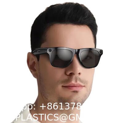 AI Smart Glasses with Camera, 1080P Video Recording Glasses, 8MP Camera Glasses, Real Time Translation, ChatGPT AI Voice Assistant, Open-Ear Audio,Sunglasses  Color-Changing Clear and Green Lense