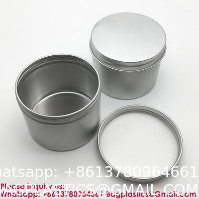 Ounce Round Empty Metal Tins With Hollow Lids Refillable Spice Containers For Aromatherapy Air Freshener Candles Travel Storage Customizable Logo Printed Tin Box for Soap/Cream Aluminum Makeup