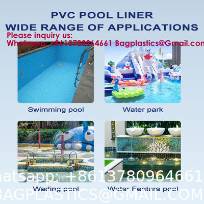 Variety Of Popular PVC Mosaic Colors For Pool Foil Liner Membrane Wall Mounted Portable Pool Surface Skimmer Small Dog Pool PVC Swimming Pool Liner 1.0mm 1.5mm Pond Liner Membrane Price for Swimming