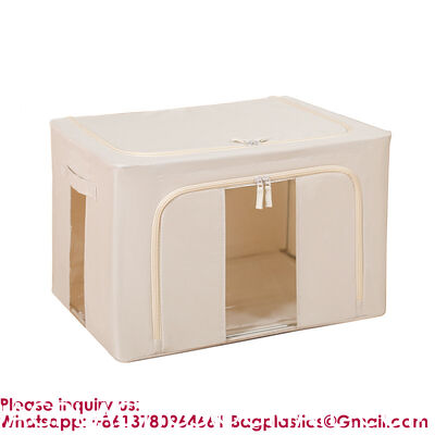 Large Storage Bags, Pack Clothes Storage Bins Foldable Closet Organizers Storage Containers With Reinforced Handle For Clothing, Blanket, Comforters, Bed Sheets, Pillows And Toys