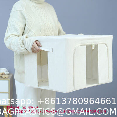 Clothes Storage Bags, 16 Gallon Storage Containers With Reinforced Handle, Sturdy Zipper, Closet Organizer For Blanket, Comforter, Pillow, Bedding