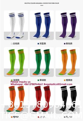 Cotton Soccer Socks Cushion Striped Baseball Uniform Boys World Cup Sock Toddler Girls Knee High Socks Mens Womens Knee High Striped Athletic Sports Softball Baseball Pack