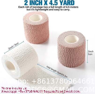 Bandage Self-Adhesive Athletic Wrap Tape Print Custom Breathable Eco-Friendly Gym & Hook Grip Tape - Thumb Cross Training, Weightlifting, Gymnastics Stretchy Adhesive Athletic Weightlifting Tape