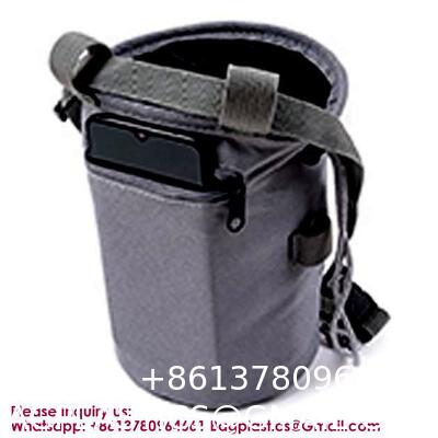 Zip Pocket Zippered Chalk Powder Tote Pouch With Reinforced Drawstring Large Mouth Opening For Pet Dog Outdoor Safe Exercise Training Drawstring Closure Chalk Bag