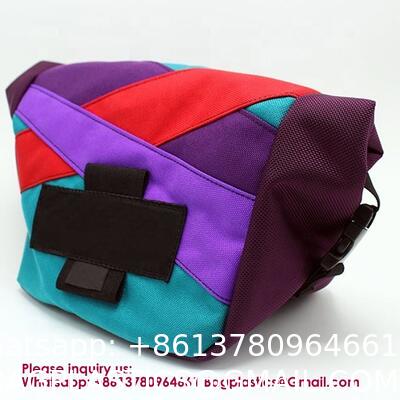 Zip Pocket Zippered Chalk Powder Tote Pouch With Reinforced Drawstring Large Mouth Opening For Pet Dog Outdoor Safe Exercise Training Drawstring Closure Chalk Bag