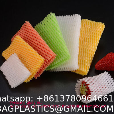 Fruit Foam Mesh Wrap Premium Quality Eco-Friendly Polyethylene Foam Fruit Nets For Fresh Produce Protective Packaging Agriculture Storage Shockproof Foam Protective Cover, Orange, Apple, Pear, Peach