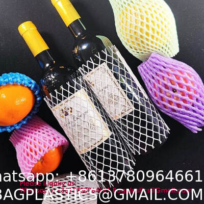 Fruit Foam Mesh Wrap Premium Quality Eco-Friendly Polyethylene Foam Fruit Nets For Fresh Produce Protective Packaging Agriculture Storage Shockproof Foam Protective Cover, Orange, Apple, Pear, Peach