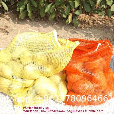 Potatoes Woven Leno Mesh Net Bag 50 Kg For Packing Onions And Oranges Leno Plastic Mesh Bag for Vegetables and Fruit Package From China Supplier Mesh Bag Sacks for Garlic Cabbage Onion
