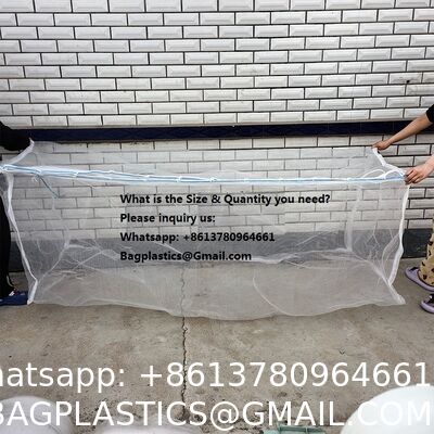 jumbo Collection net bag, mesh bag, large bag, big bag, bag with zipper, Waste Plastics Bottles Net Bag Encrypted Thickening Extra Thick High Density Mineral Water Bottle Mesh Bag