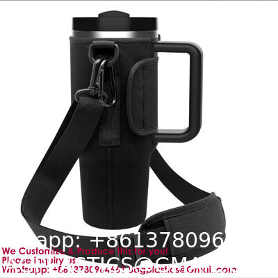 Customizable Foldable Durable Waffle-Embossed Neoprene Cup Sleeves | Reusable Insulated Lightweight Cola & Bottle Sleeves
