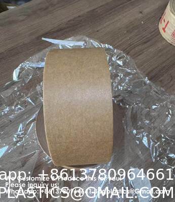 Eco-Friendly Kraft Paper Tape, Biodegradable Kraft Paper Tape, Recyclable Writable Packing Tape, Non-Coated Surface For Masking, Sealing