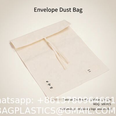 OEM ODM Logo Size Reusable Cotton Fabric Dust Bag, Cover Bags, 100% Natural Muslim Cotton Envelope Gift Packaging Pouch Dust Bag For Clothes Lingerie Storage