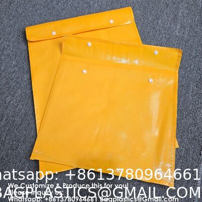 Custom Logo Polypropylene Button Closure Fabric Mailing Bag For Clothes Packaging With 2 Tape And Tear Strip On The Top Envelope Self-Adhesive Bag Express Clothing Small Card Envelope