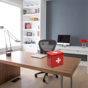 office medicine cabinet Outdoor Medicine Cabinet Red Stainless Steel First Aid Kit