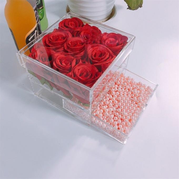 Clear Acrylic Card Box Case, Thick DIY Wedding Box Crystal Clear, Customized Size Logo, for Display Decoration 3