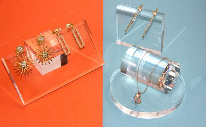 Kcgani Clear Polished Acrylic Photo Props Set, Cylinder, 4 Packs