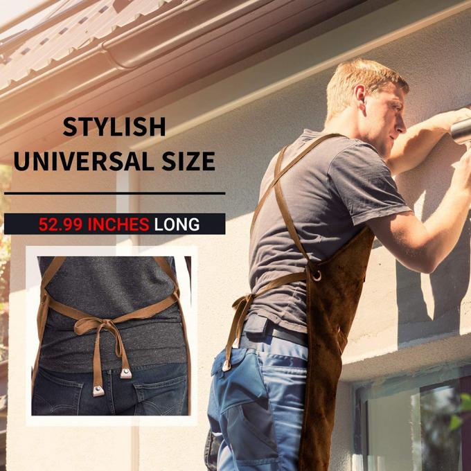 Gardening Work Garden Tools Storage Aprons Waterdrop Resistant Cotton Canvas Cross Back Adjustable Apron 6