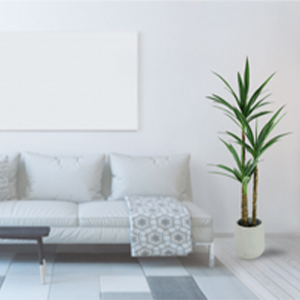 indoor plant+artificial tree+