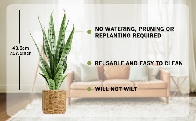 Artificial Plant Faux Snake Plant Artificial Snake Plant Fake Snake Plant Faux Sansevieria Plant 