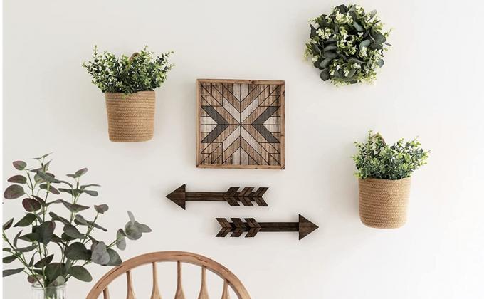 hanging wall rope basket