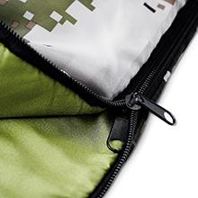 a two-way zipper with a "zipper guard"