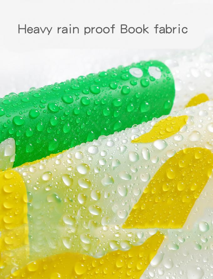 Kids Waterproof Raincoat, Children'S Raincoat Transparent Poncho, Students in school bag raincoat hooded animation 0