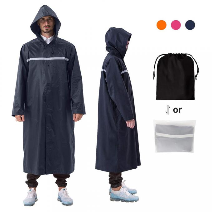 Long Raincoat, Men Rainwear, Motorcycle Riding Recycle Non-disposable Durable Rain Gear Ponchos Raincoats, thick suit 3