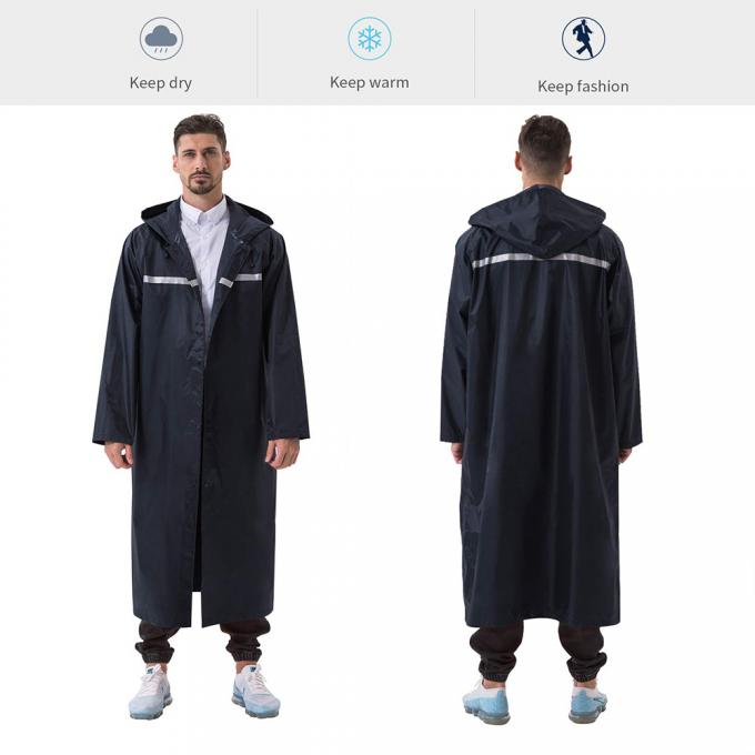 Long Raincoat, Men Rainwear, Motorcycle Riding Recycle Non-disposable Durable Rain Gear Ponchos Raincoats, thick suit 6