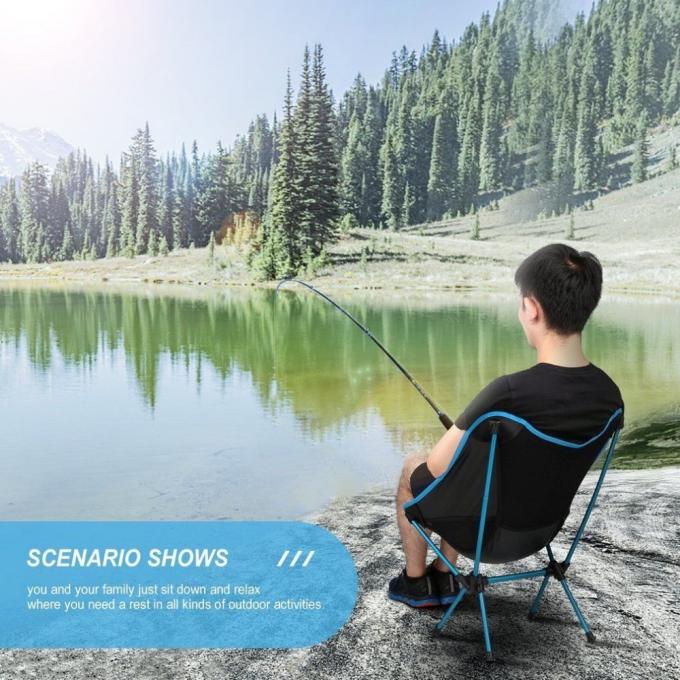 Wholesale Custom OEM Compact Portable Lightweight BBQ Fishing Beach Foldable Moon Outdoor Folding Camping Chair 4
