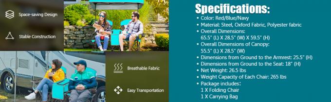 three color camping chair