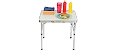 Foldind Camping Table 4FT Card Table Aluminum Lightweight Foldable Table w/Handle for Indoor Outdoor Portable Table 1