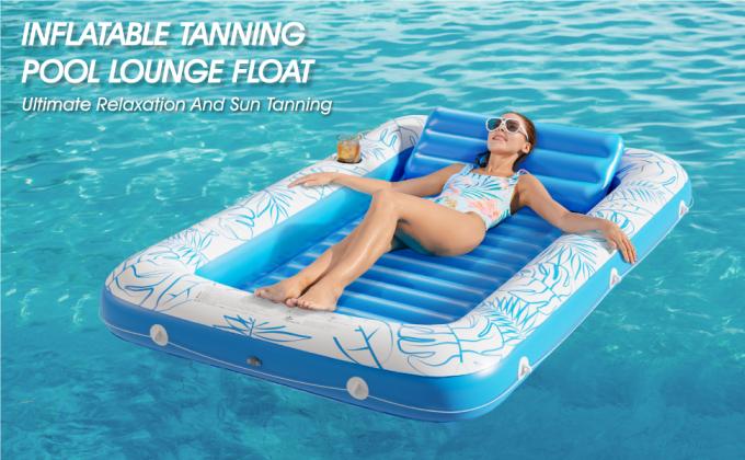inflatable tanning pool lounger float lay out pool for tanning
